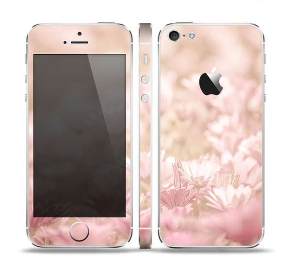 The Distant Pink Flowerland Skin Set for the Apple iPhone 5