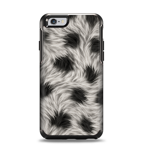 The Dotted Black & White Animal Fur Apple iPhone 6 Otterbox Symmetry Case Skin Set