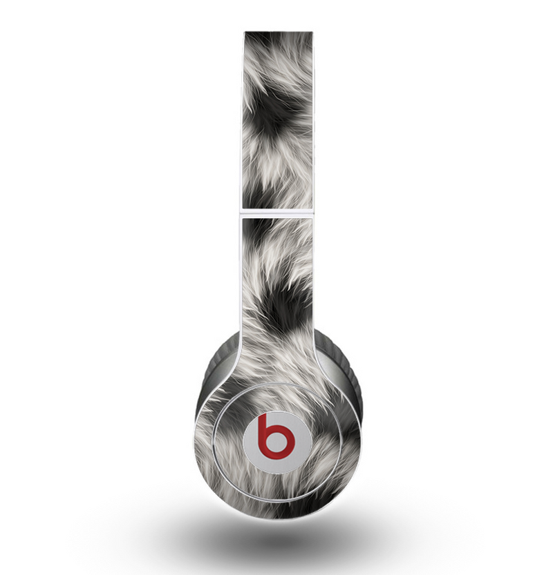 The Dotted Black & White Animal Fur Skin for the Beats by Dre Original Solo-Solo HD Headphones