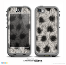 The Dotted Black & White Animal Fur Skin for the iPhone 5c nüüd LifeProof Case