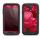 The Drenched Red Rose Samsung Galaxy S4 LifeProof Nuud Case Skin Set
