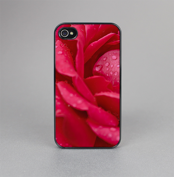 The Drenched Red Rose Skin-Sert for the Apple iPhone 4-4s Skin-Sert Case