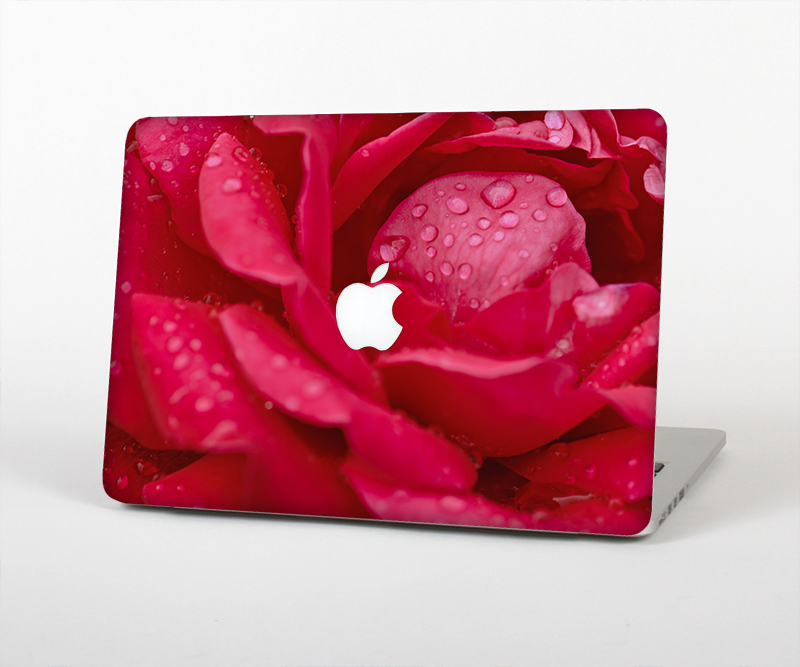 The Drenched Red Rose Skin Set for the Apple MacBook Air 13"