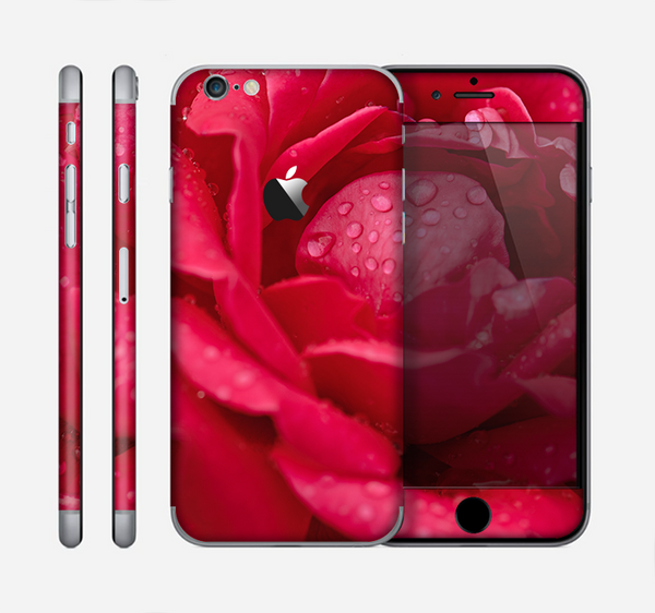 The Drenched Red Rose Skin for the Apple iPhone 6