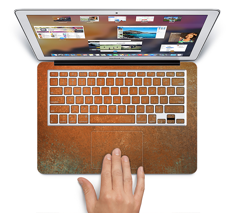 The Dusty Burnt Orange Surface Skin Set for the Apple MacBook Pro 15" with Retina Display