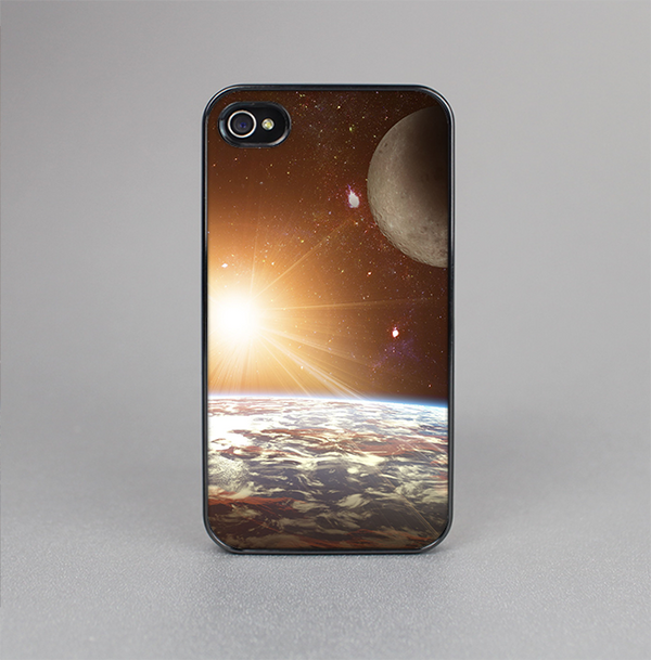 The Earth, Moon and Sun Space Scene Skin-Sert for the Apple iPhone 4-4s Skin-Sert Case