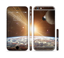 The Earth, Moon and Sun Space Scene Sectioned Skin Series for the Apple iPhone 6s Plus