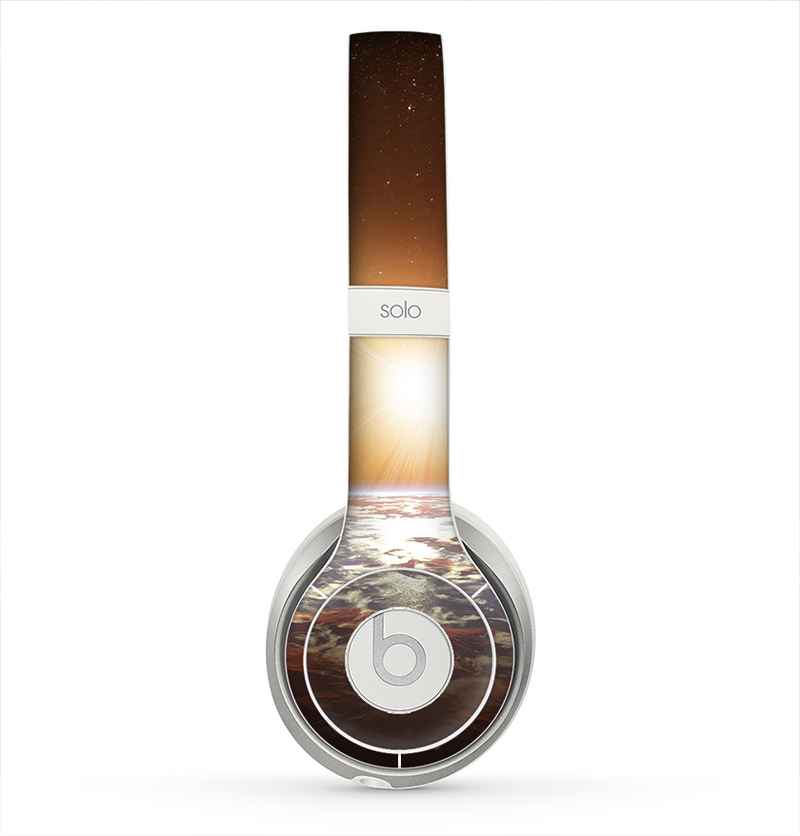 The Earth, Moon and Sun Space Scene Skin for the Beats by Dre Solo 2 Headphones