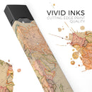 The Eastern World Map - Premium Decal Protective Skin-Wrap Sticker compatible with the Juul Labs vaping device