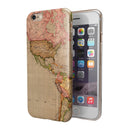 The Eastern World Overview Map iPhone 6/6s or 6/6s Plus 2-Piece Hybrid INK-Fuzed Case