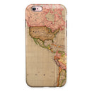 The Eastern World Overview Map iPhone 6/6s or 6/6s Plus 2-Piece Hybrid INK-Fuzed Case