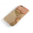 The Eastern World Overview Map iPhone 6/6s or 6/6s Plus 2-Piece Hybrid INK-Fuzed Case