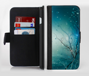 The Electric Teal Volts Ink-Fuzed Leather Folding Wallet Credit-Card Case for the Apple iPhone 6/6s, 6/6s Plus, 5/5s and 5c