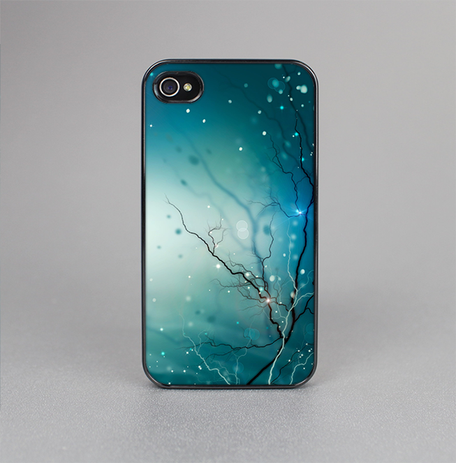 The Electric Teal Volts Skin-Sert for the Apple iPhone 4-4s Skin-Sert Case