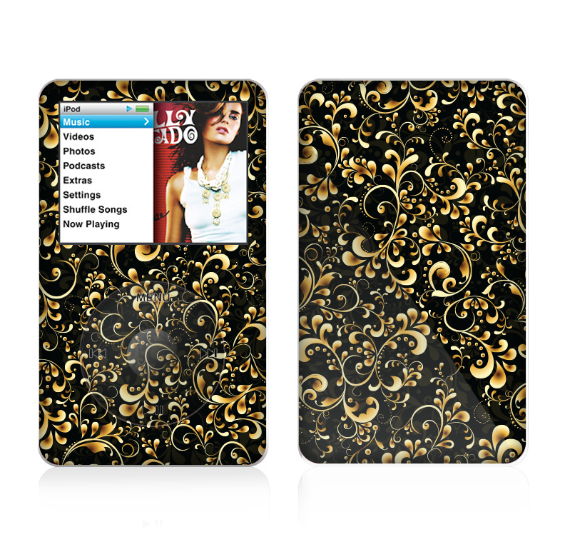 The Elegant Golden Swirls Skin For The Apple iPod Classic
