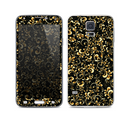 The Elegant Golden Swirls Skin For the Samsung Galaxy S5