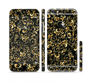 The Elegant Golden Swirls Sectioned Skin Series for the Apple iPhone 6s