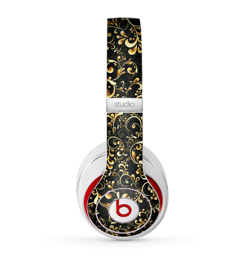 The Elegant Golden Swirls Skin for the Beats by Dre Studio (2013+ Version) Headphones