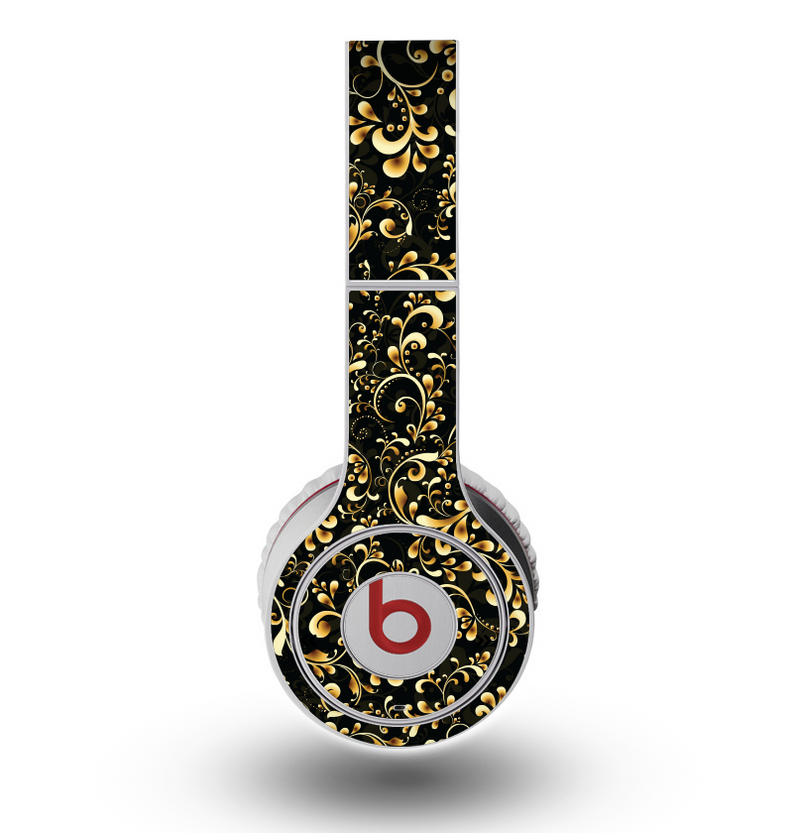 The Elegant Golden Swirls Skin for the Original Beats by Dre Wireless Headphones