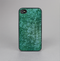 The Emerald Green Choppy Pattern Skin-Sert for the Apple iPhone 4-4s Skin-Sert Case