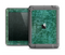 The Emerald Green Choppy Pattern Apple iPad Mini LifeProof Fre Case Skin Set