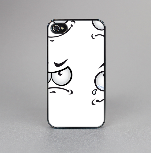 The Emotional Cartoon Faces Skin-Sert for the Apple iPhone 4-4s Skin-Sert Case