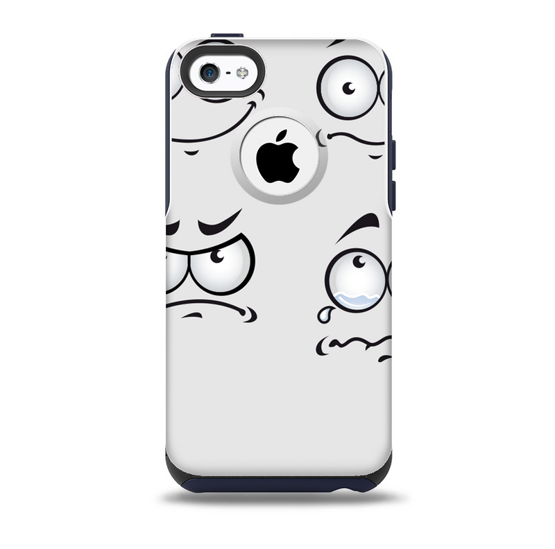 The Emotional Cartoon Faces Skin for the iPhone 5c OtterBox Commuter Case