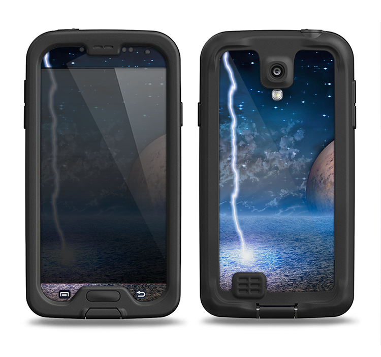 The Energy Planet Discharge Samsung Galaxy S4 LifeProof Nuud Case Skin Set
