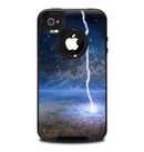 The Faded and Cracked Green Paint Skin for the iPhone 4-4s OtterBox Commuter Case