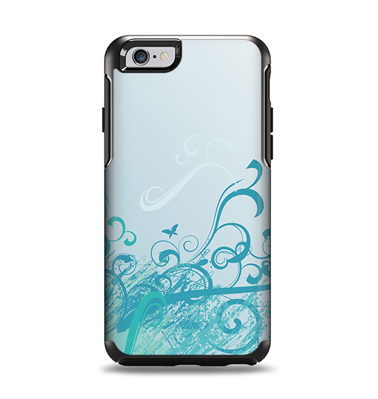 The Escaping Butterfly Floral Apple iPhone 6 Otterbox Symmetry Case Skin Set