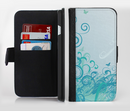 The Escaping Butterfly Floral Ink-Fuzed Leather Folding Wallet Credit-Card Case for the Apple iPhone 6/6s, 6/6s Plus, 5/5s and 5c