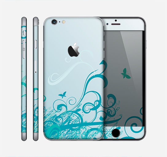 The Escaping Butterfly Floral Skin for the Apple iPhone 6 Plus