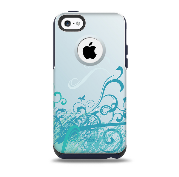 The Escaping Butterfly Floral Skin for the iPhone 5c OtterBox Commuter Case