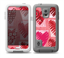 The Etched Heart Layer Pattern Skin for the Samsung Galaxy S5 frē LifeProof Case