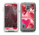 The Etched Heart Layer Pattern Skin Samsung Galaxy S5 frē LifeProof Case