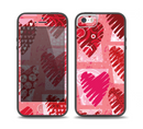 The Etched Heart Layer Pattern Skin Set for the iPhone 5-5s Skech Glow Case