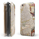 The European Map of Royalty iPhone 6/6s or 6/6s Plus 2-Piece Hybrid INK-Fuzed Case