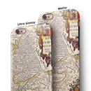 The European Map of Royalty iPhone 6/6s or 6/6s Plus 2-Piece Hybrid INK-Fuzed Case