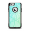 The Faded Blue & Green Subtle Floral Apple iPhone 6 Otterbox Commuter Case Skin Set