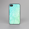 The Faded Blue & Green Subtle Floral Skin-Sert for the Apple iPhone 4-4s Skin-Sert Case