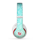The Faded Blue & Green Subtle Floral Skin for the Beats by Dre Studio (2013+ Version) Headphones