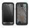 The Faded Blue Paint on Wood Samsung Galaxy S4 LifeProof Fre Case Skin Set