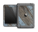 The Faded Blue Paint on Wood Apple iPad Air LifeProof Fre Case Skin Set