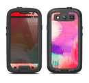 The Faded Neon Painted Hearts Samsung Galaxy S4 LifeProof Fre Case Skin Set