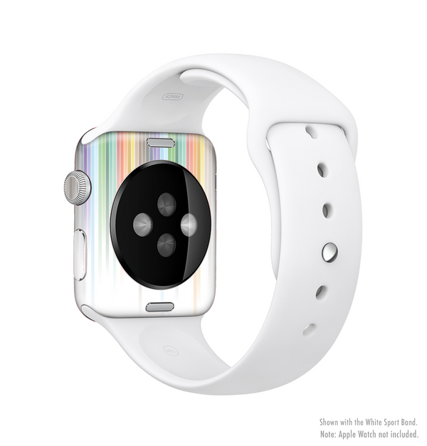 The Faded Pastel Color-Stripes Full-Body Skin Kit for the Apple Watch