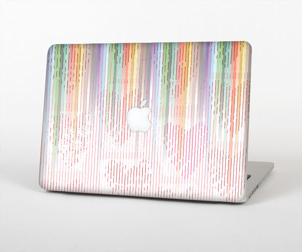 The Faded Pastel Color-Stripes Skin Set for the Apple MacBook Air 13"