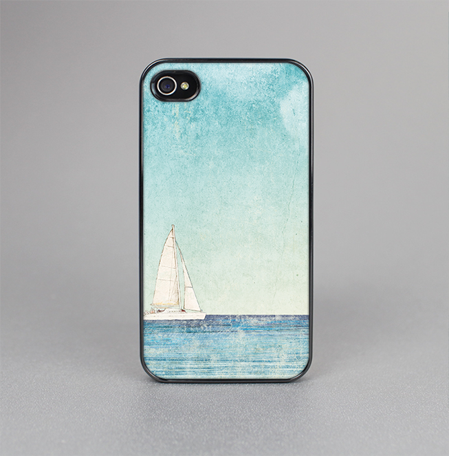 The Faded WaterColor Sail Boat Skin-Sert for the Apple iPhone 4-4s Skin-Sert Case
