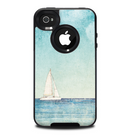 The Faded WaterColor Sail Boat Skin for the iPhone 4-4s OtterBox Commuter Case