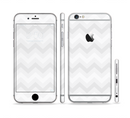 The Faded White Zigzag Chevron Pattern Sectioned Skin Series for the Apple iPhone 6s Plus