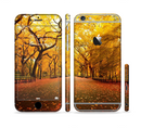 The Fall Back Road Sectioned Skin Series for the Apple iPhone 6s Plus